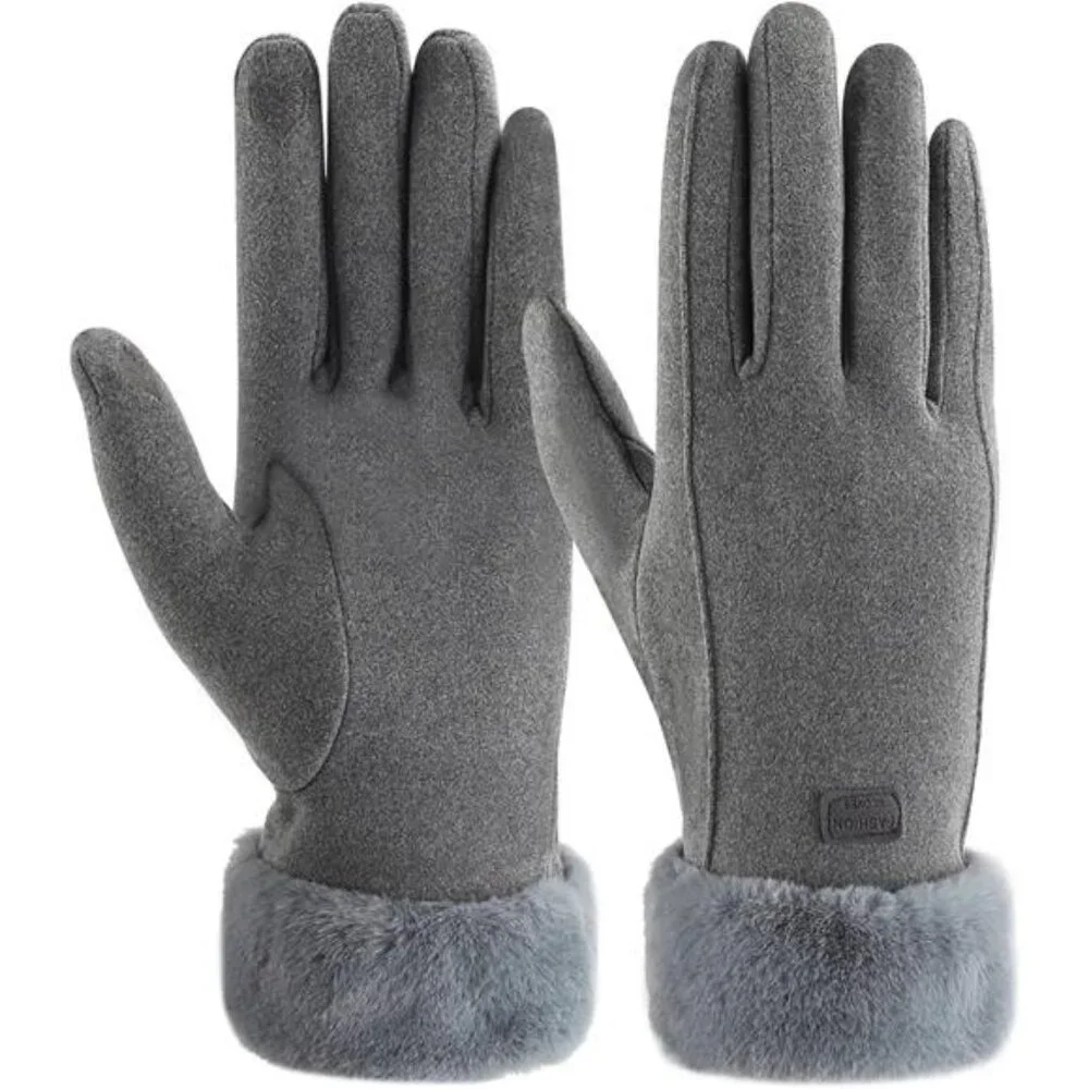 Women's Winter Warm Touchscreen Texting Gloves with Thermal Fleece Lined